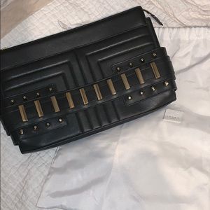 LUANA ITALY leather studded Clutch